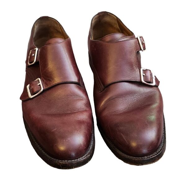 Men's Classic Burgundy Leather Oxfords - Picture 5 of 11